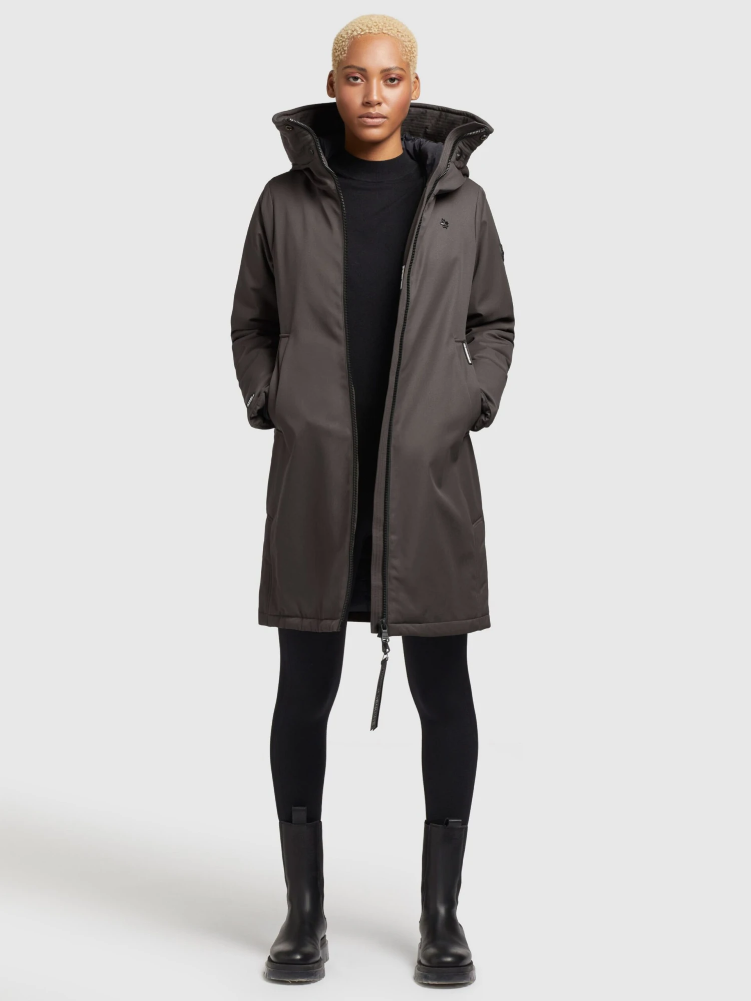 Khujo Tussenmantels Tussenmantel LISAD Dames Donkergrijs 5 Khujo Tussenmantels Tussenmantel LISAD Dames Donkergrijs - Afbeelding 5