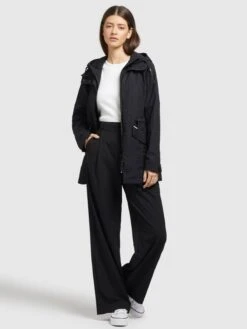 Khujo Parkas Tussenparka FELINA Dames Zwart -Khujo Winkel e09ccb301ace4c040839d848da601d0f