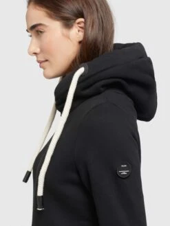 Khujo Hoodies Sweatshirt Rhabea Dames Zwart -Khujo Winkel e0ecefb831f90044aa9db37b7432c425