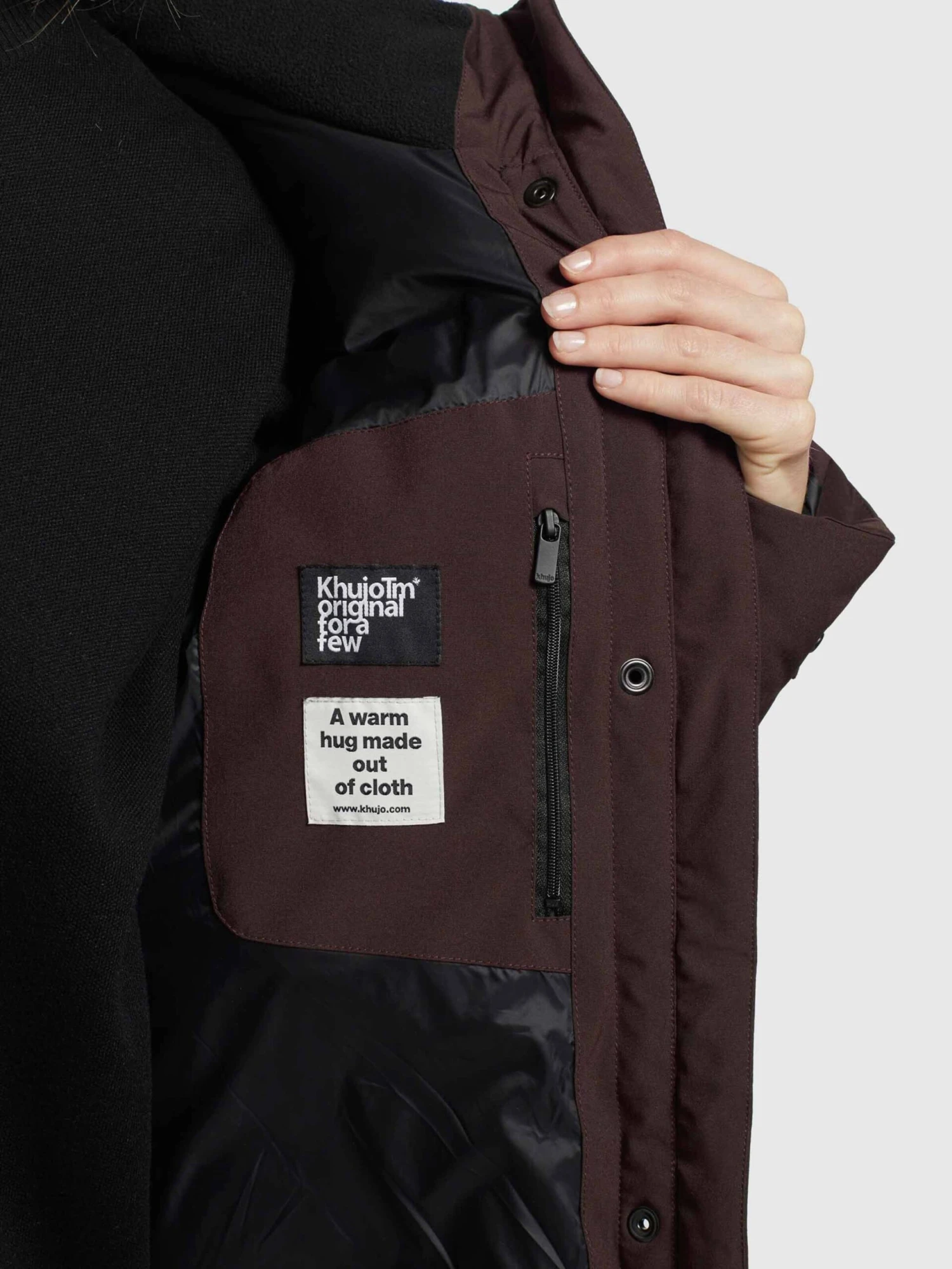 Khujo Wintermantels Wintermantel Dakota Dames Wijnrood 8 Khujo Wintermantels Wintermantel Dakota Dames Wijnrood - Afbeelding 8