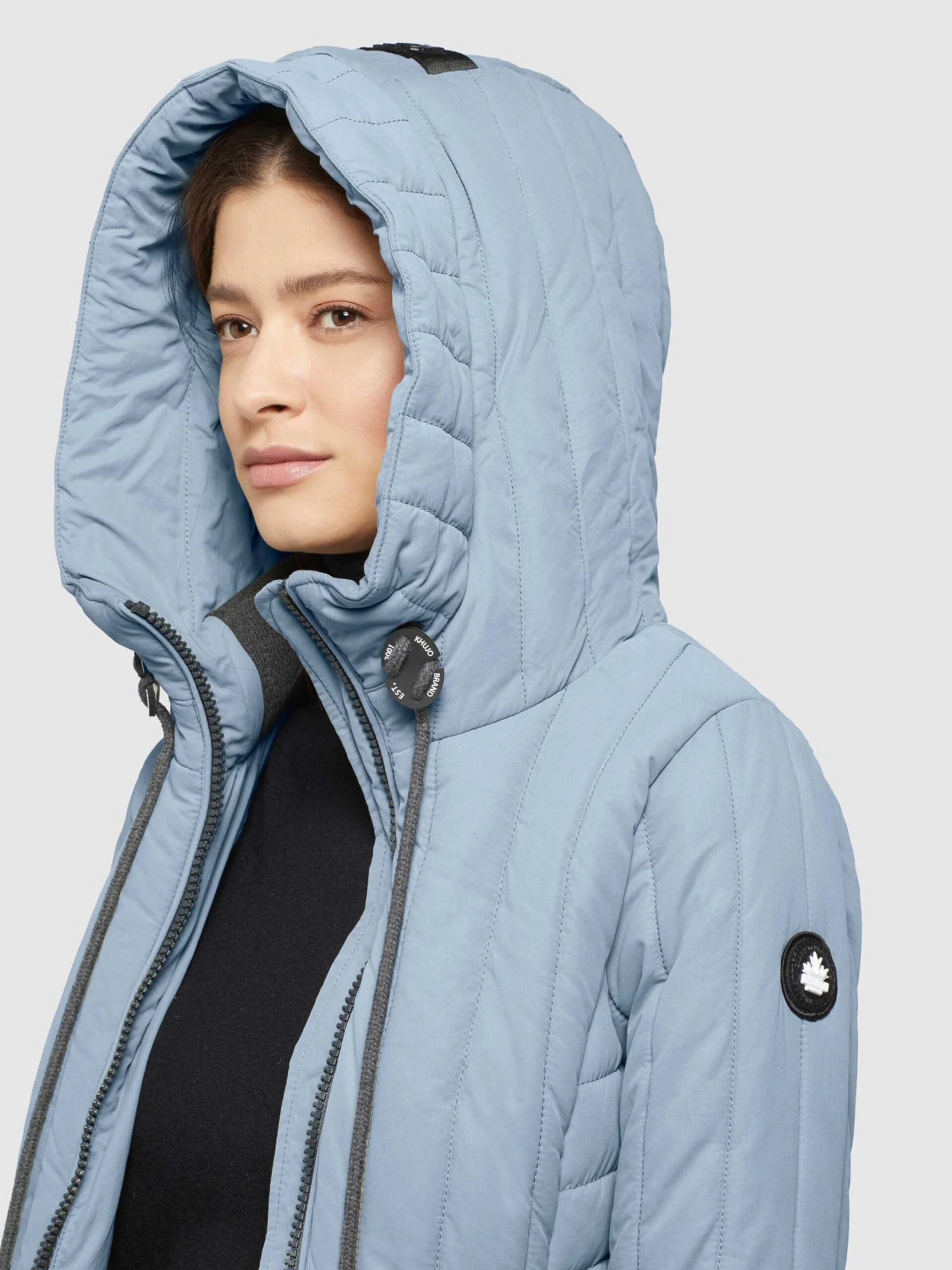 Khujo Tussenmantels Tussenmantel Jerry Dames Lichtblauw 7 Khujo Tussenmantels Tussenmantel Jerry Dames Lichtblauw - Afbeelding 7