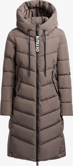 Khujo Wintermantels Wintermantel Klayd Dames Sepia