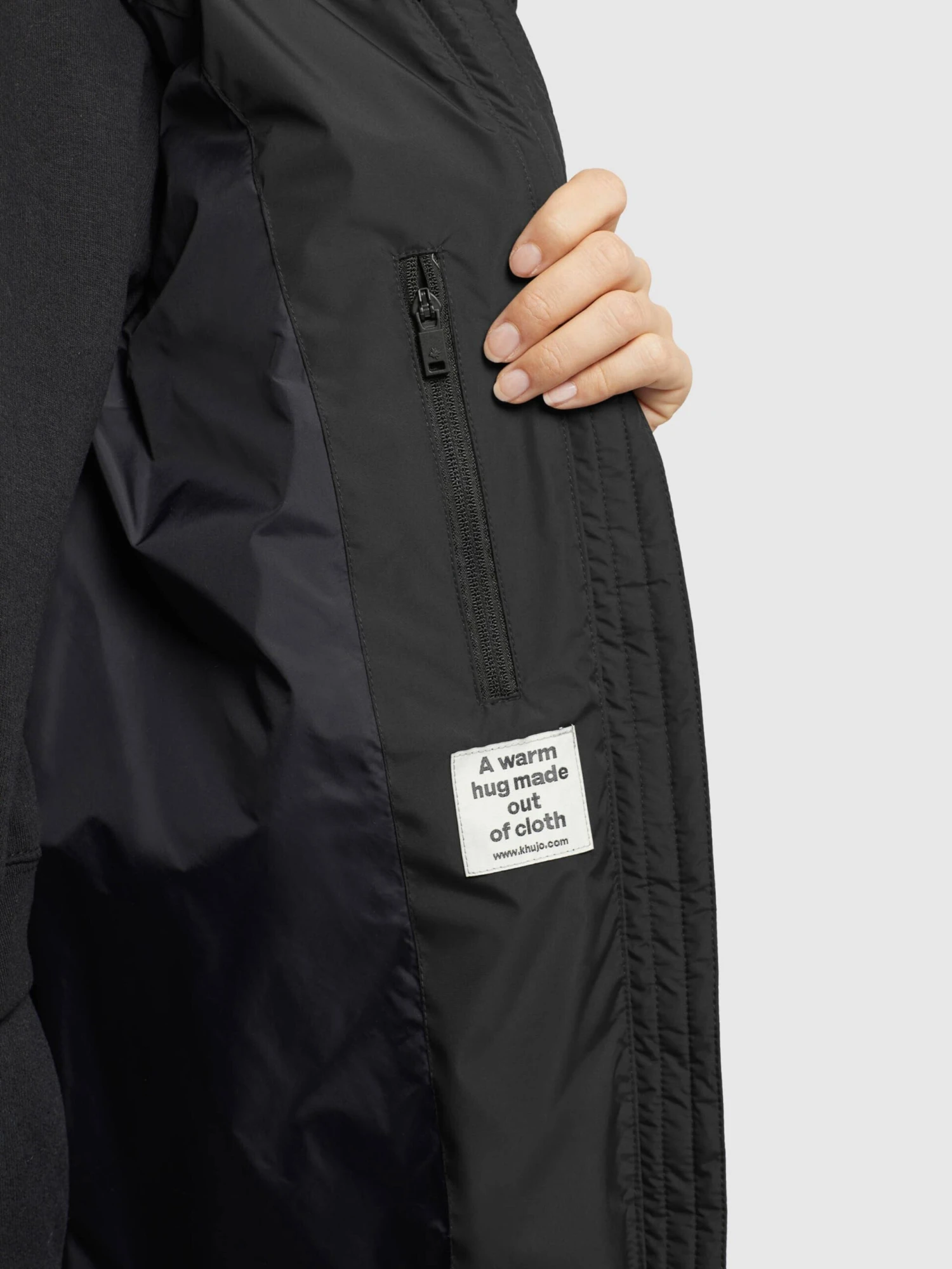 Khujo Wintermantels Wintermantel Soulani2 Dames Zwart 2 Khujo Wintermantels Wintermantel Soulani2 Dames Zwart - Afbeelding 2