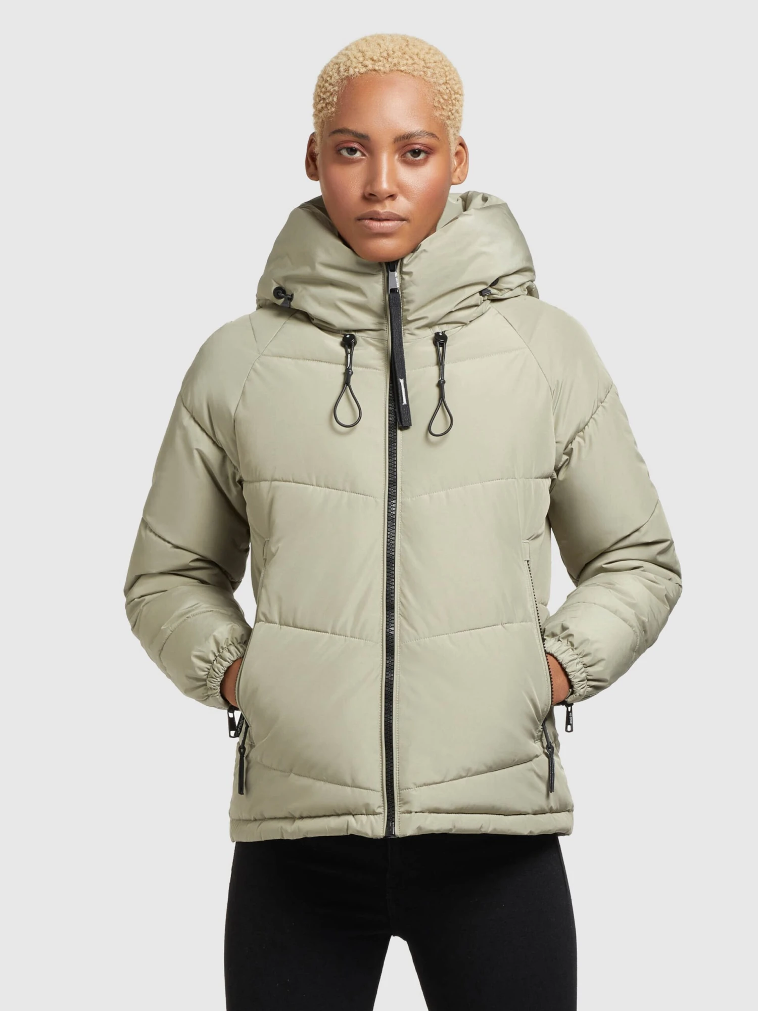 Khujo Winterjassen Winterjas Esila 3 Dames Lichtgroen 2 Khujo Winterjassen Winterjas Esila 3 Dames Lichtgroen - Afbeelding 2