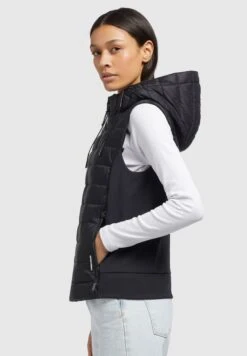 Khujo Fabia Matt - Bodywarmer - Schwarz -Khujo Winkel e5f3f33c11bb411685bdee7967cf3245