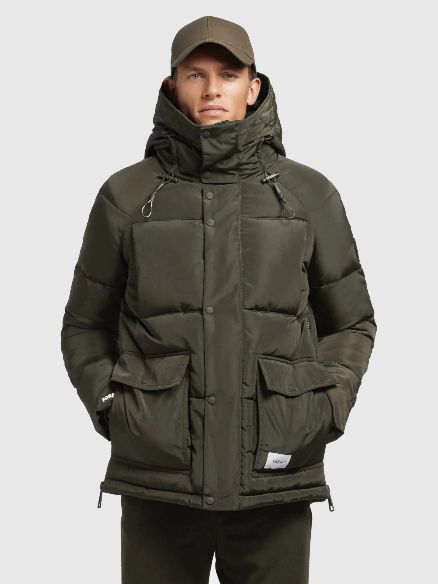 Khujo Winterjassen Winterjas JEDI Heren Kaki 2 Khujo Winterjassen Winterjas JEDI Heren Kaki - Afbeelding 2