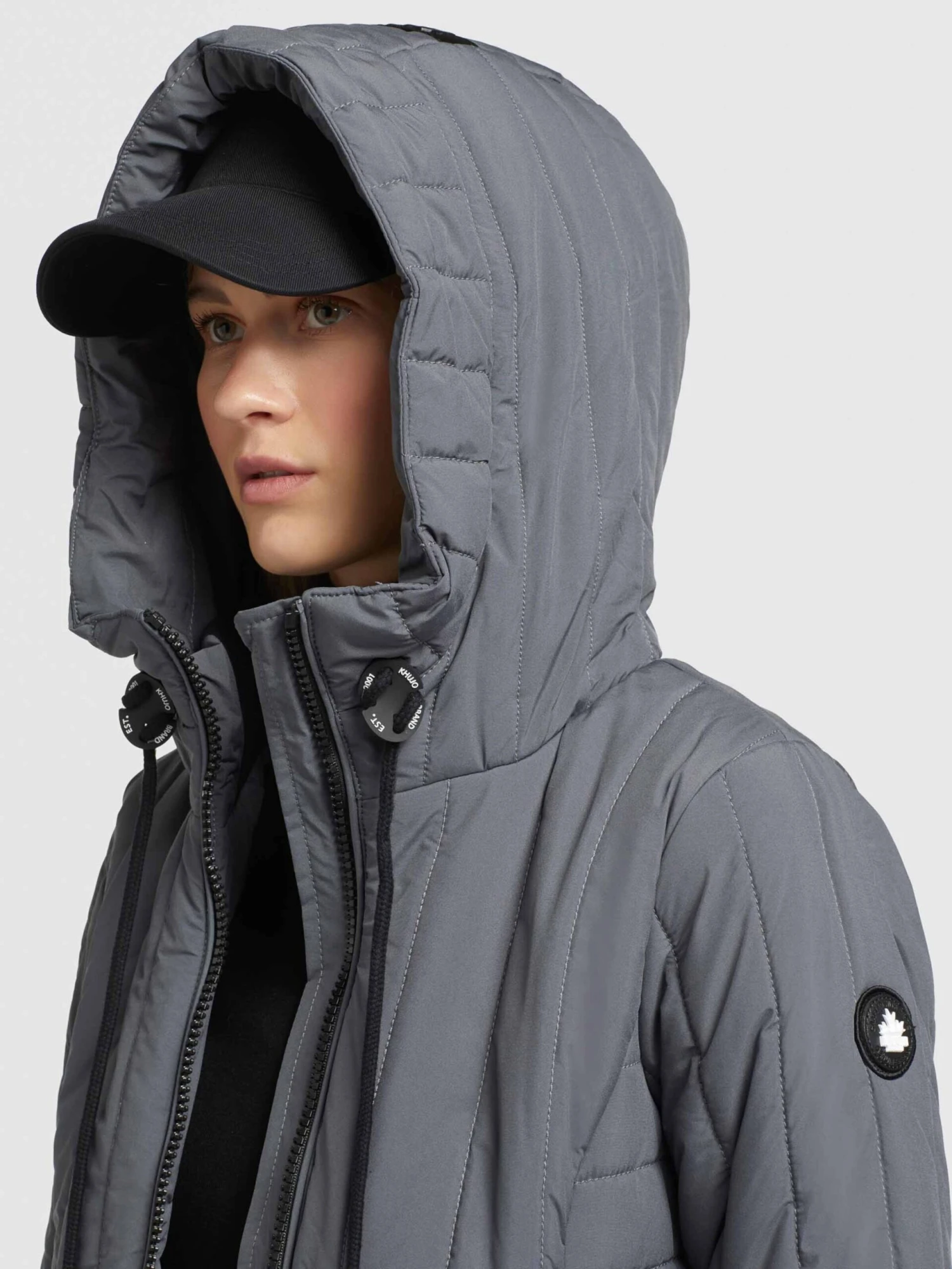 Khujo Winterjassen Winterjas Tweety Dames Grijs 7 Khujo Winterjassen Winterjas Tweety Dames Grijs - Afbeelding 7