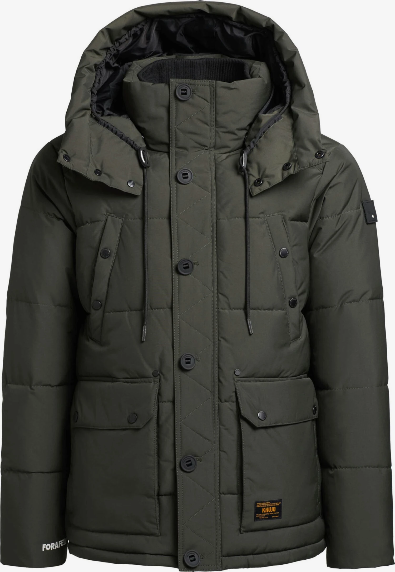 Khujo Winterjassen Winterjas Primero Heren Kaki 1 Khujo Winterjassen Winterjas Primero Heren Kaki