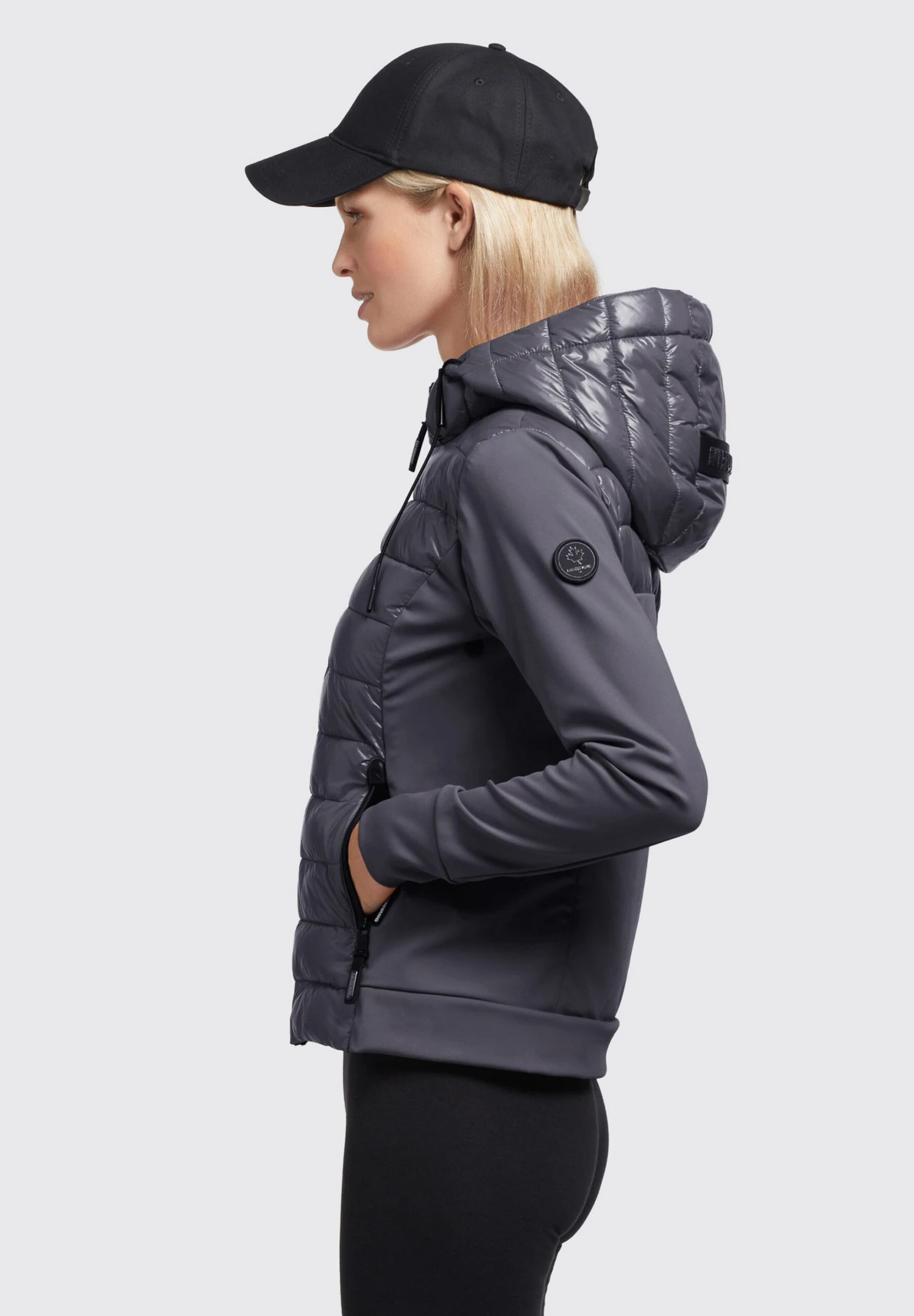 Khujo Ghita Shiny - Jas - Grau 4 Khujo Ghita Shiny - Jas - Grau - Afbeelding 4