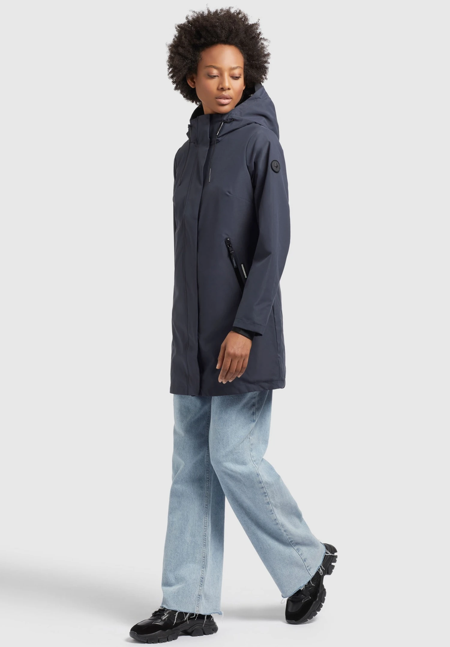 Khujo Izaf - Regenjas - Dunkelblau 2 Khujo Izaf - Regenjas - Dunkelblau - Afbeelding 2