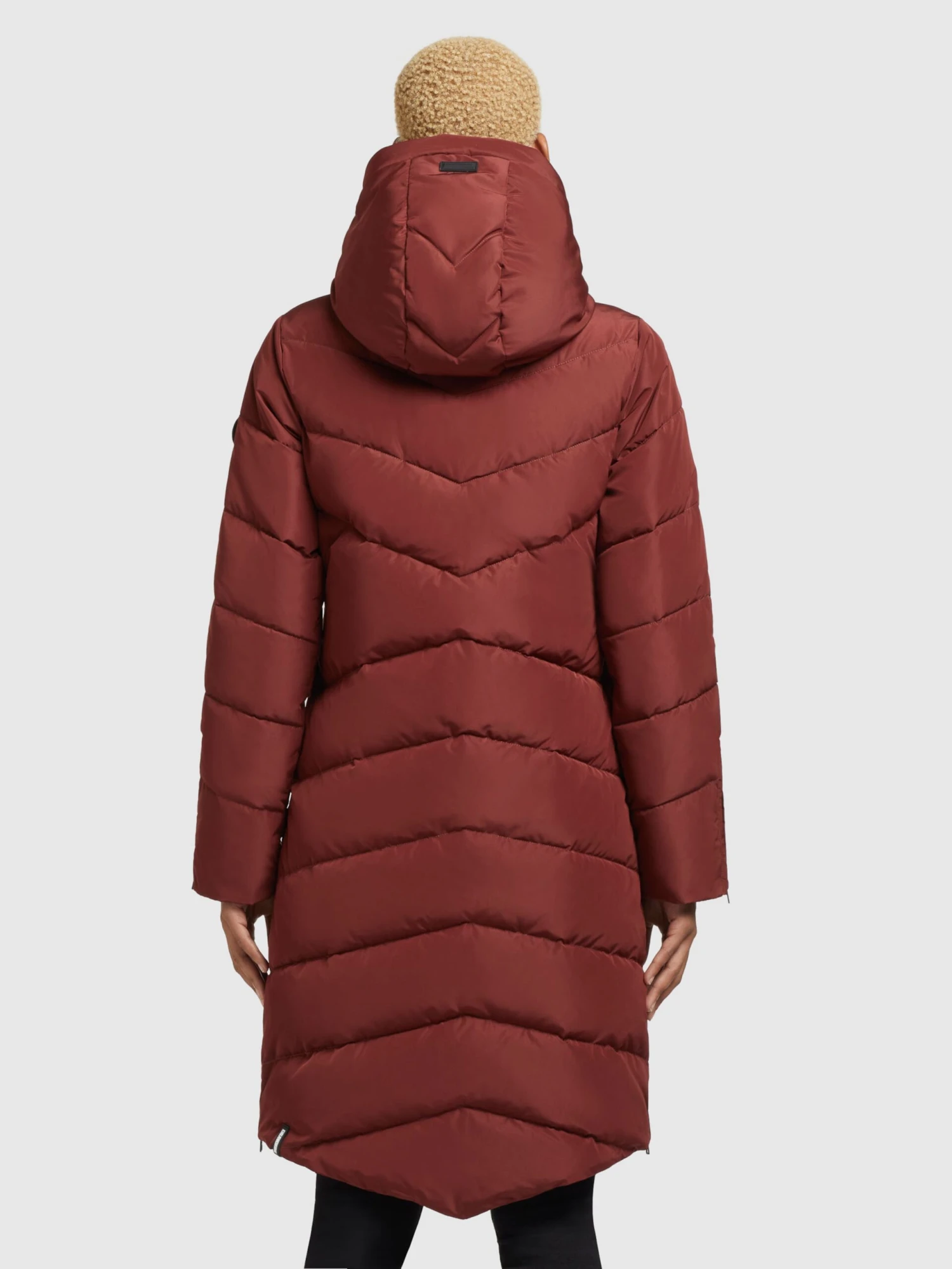 Khujo Wintermantels Wintermantel Huba Dames Karmijnrood 4 Khujo Wintermantels Wintermantel Huba Dames Karmijnrood - Afbeelding 4