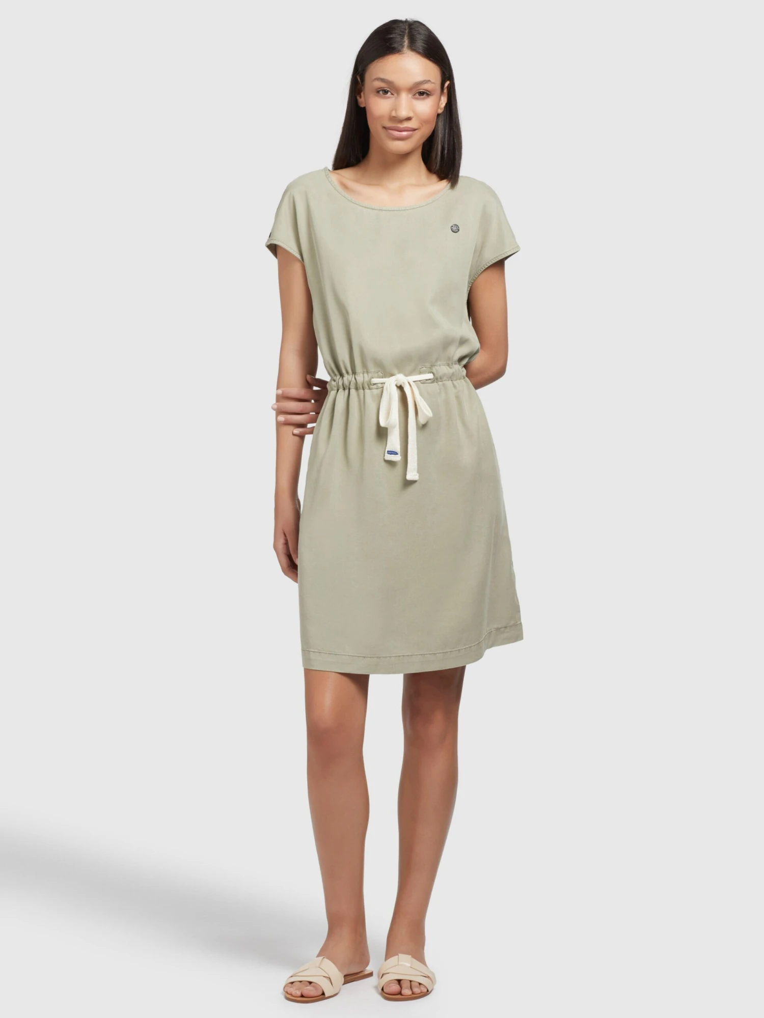 Khujo Zomerjurken Zomerjurk HEDIYE Dames Olijfgroen 3 Khujo Zomerjurken Zomerjurk HEDIYE Dames Olijfgroen - Afbeelding 3