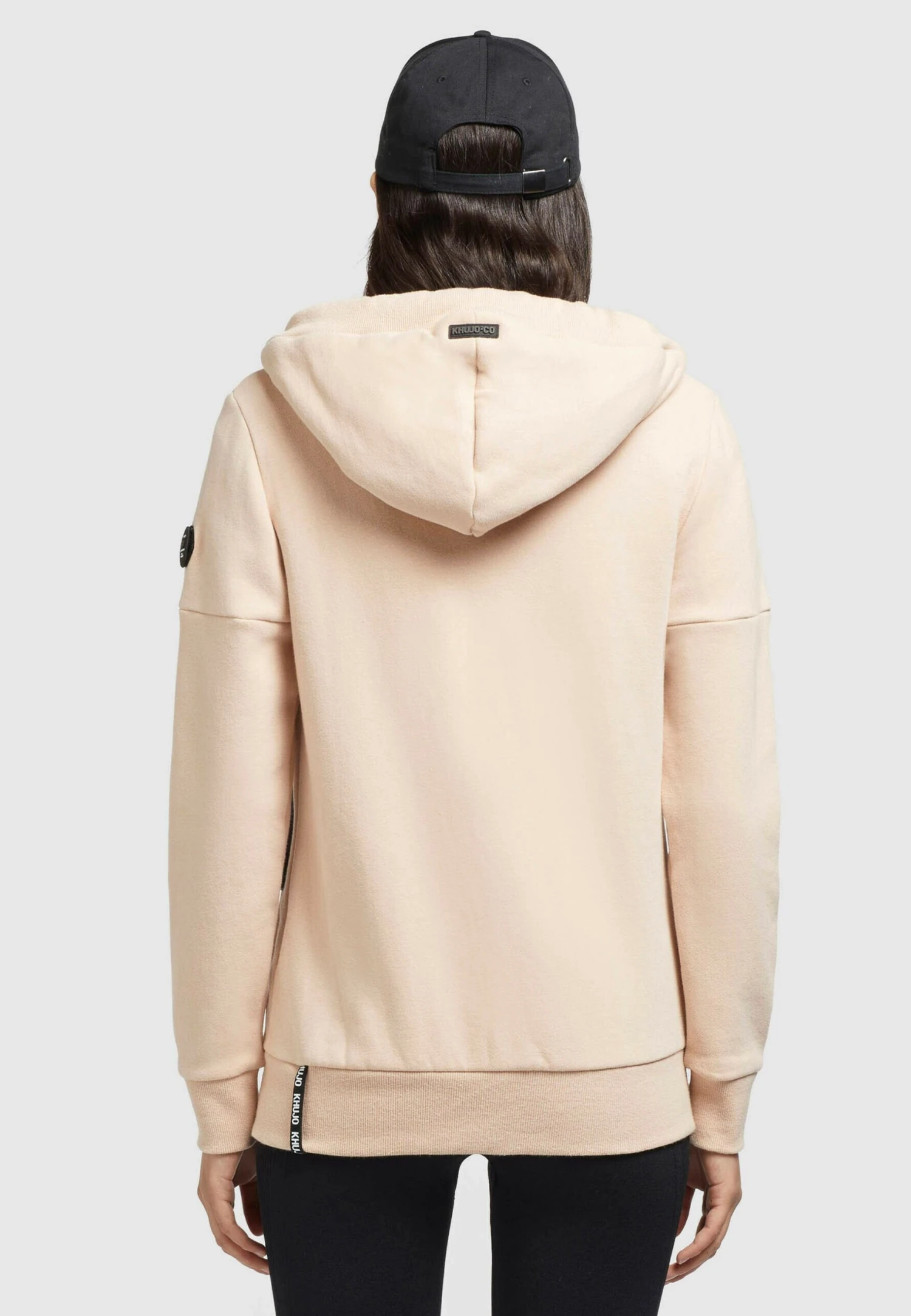 Khujo Salomea - Sweater Met Rits - Aprikot 3 Khujo Salomea - Sweater Met Rits - Aprikot - Afbeelding 3