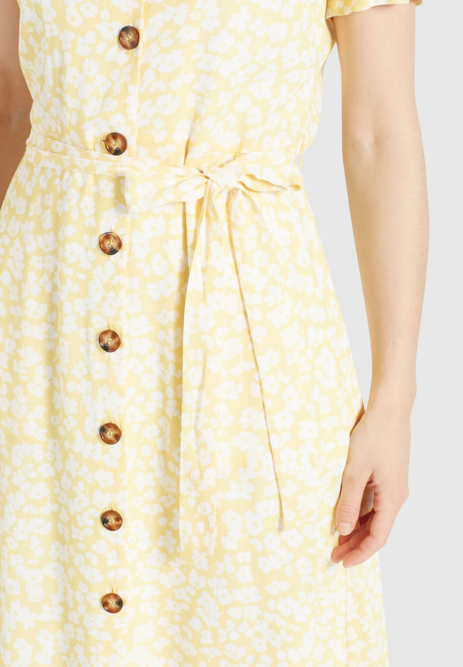 Khujo Goya - Blousejurk - Gelb-Weiß Geblümt 7 Khujo Goya - Blousejurk - Gelb-Weiß Geblümt - Afbeelding 7