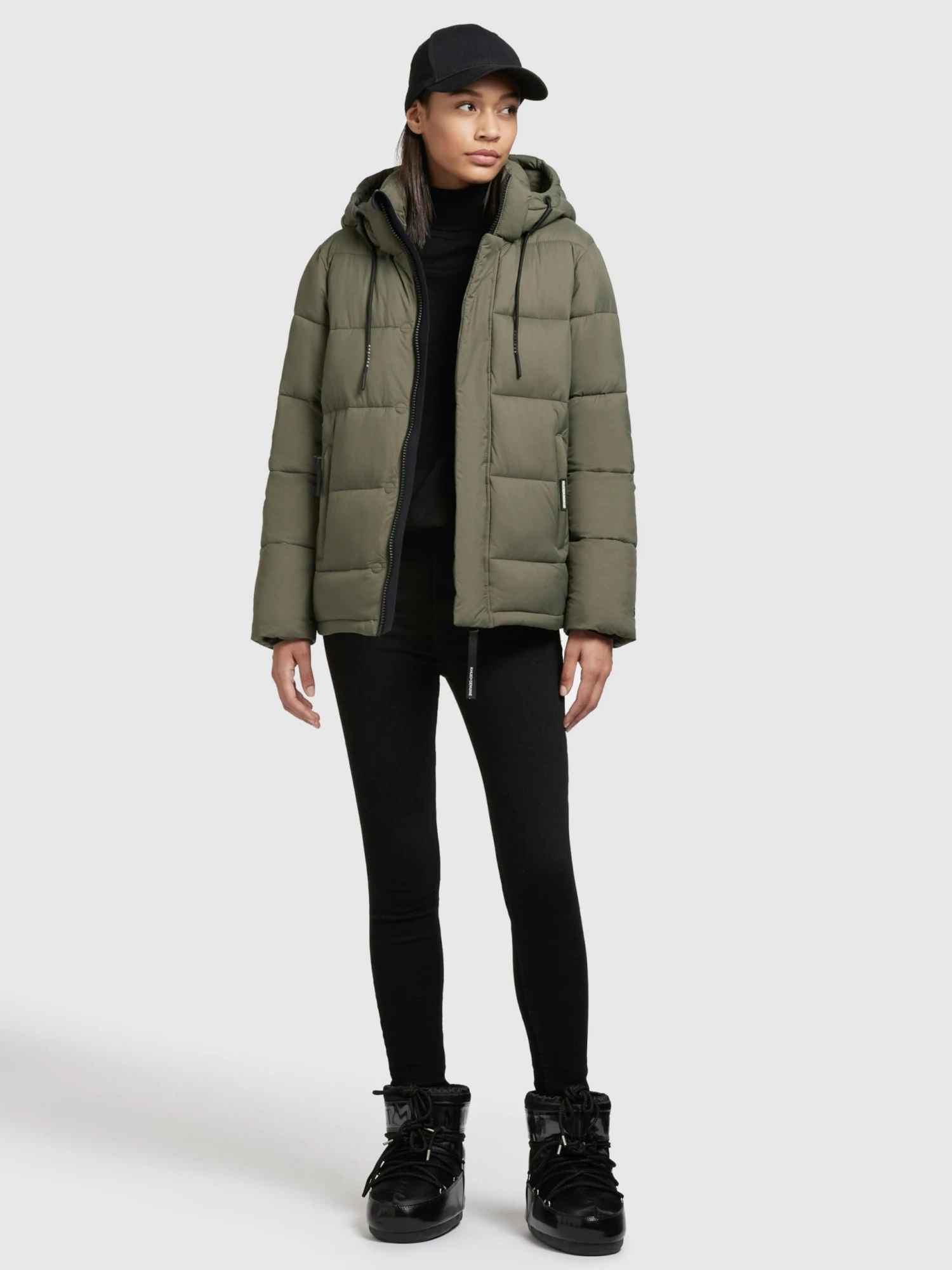 Khujo Winterjassen Winterjas Evona Dames Kaki 6 Khujo Winterjassen Winterjas Evona Dames Kaki - Afbeelding 6