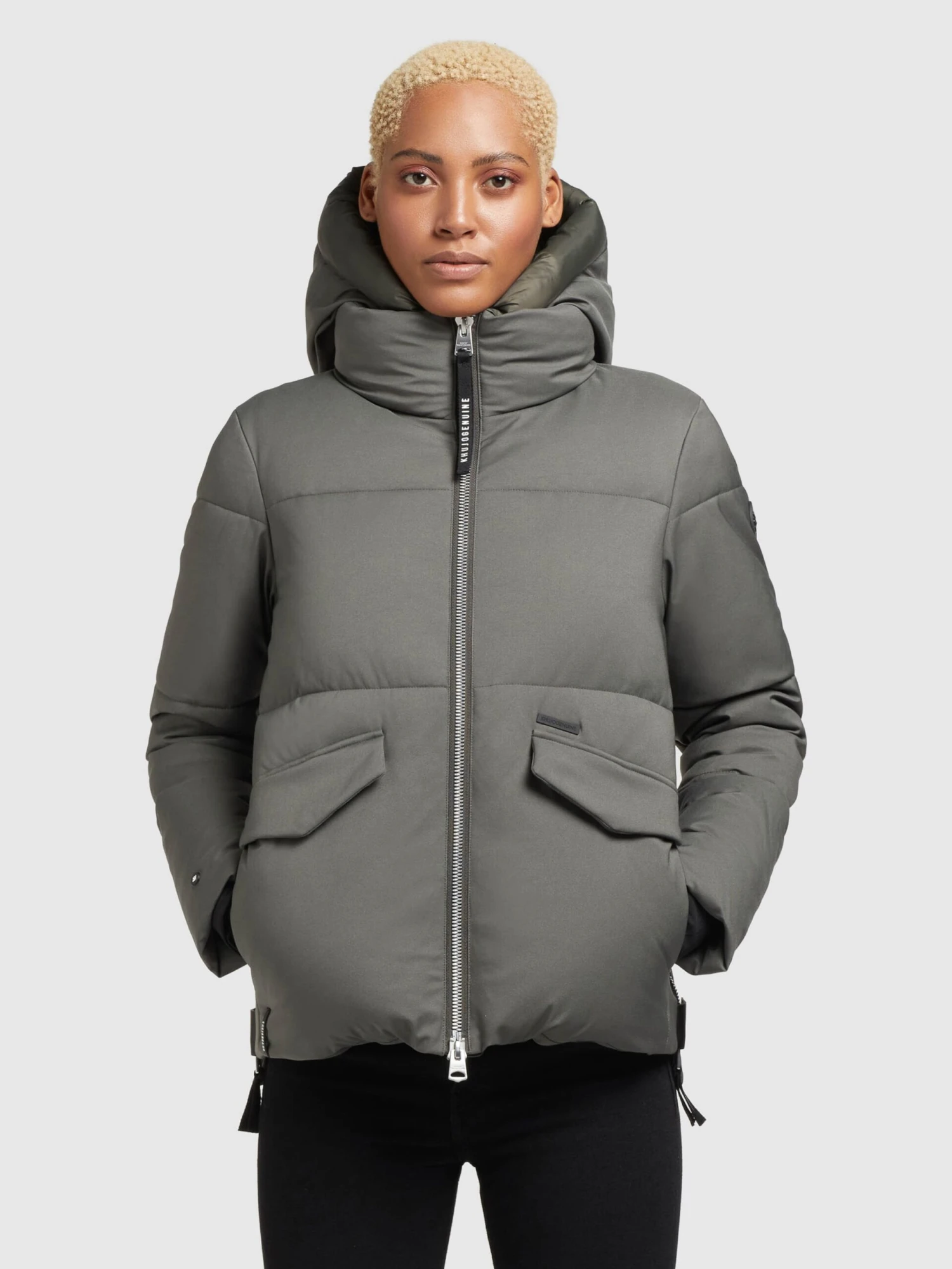 Khujo Winterjassen Winterjas Japura 2 Dames Kaki 2 Khujo Winterjassen Winterjas Japura 2 Dames Kaki - Afbeelding 2