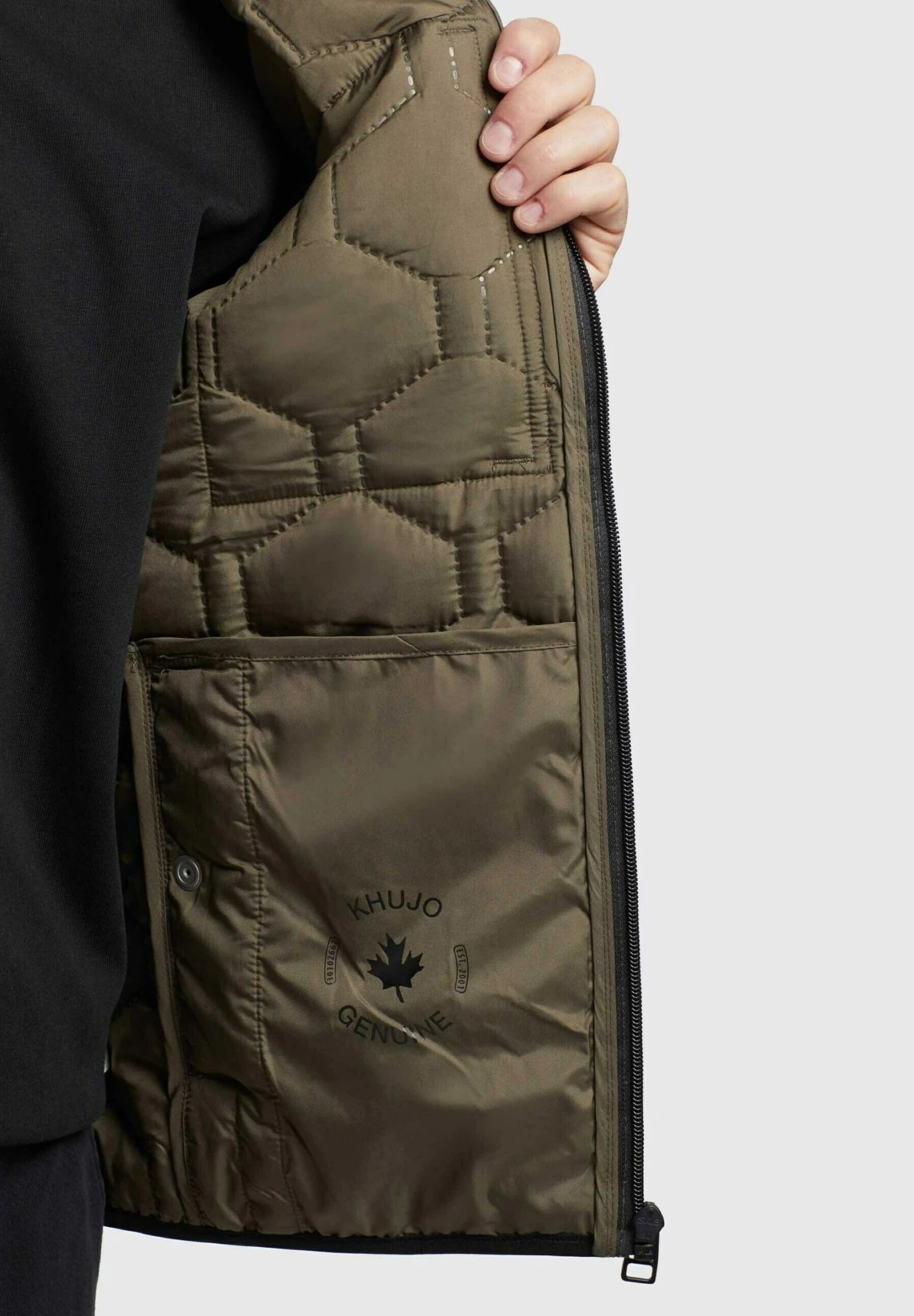 Khujo Liel - Bodywarmer - Olivgruen 6 Khujo Liel - Bodywarmer - Olivgruen - Afbeelding 6