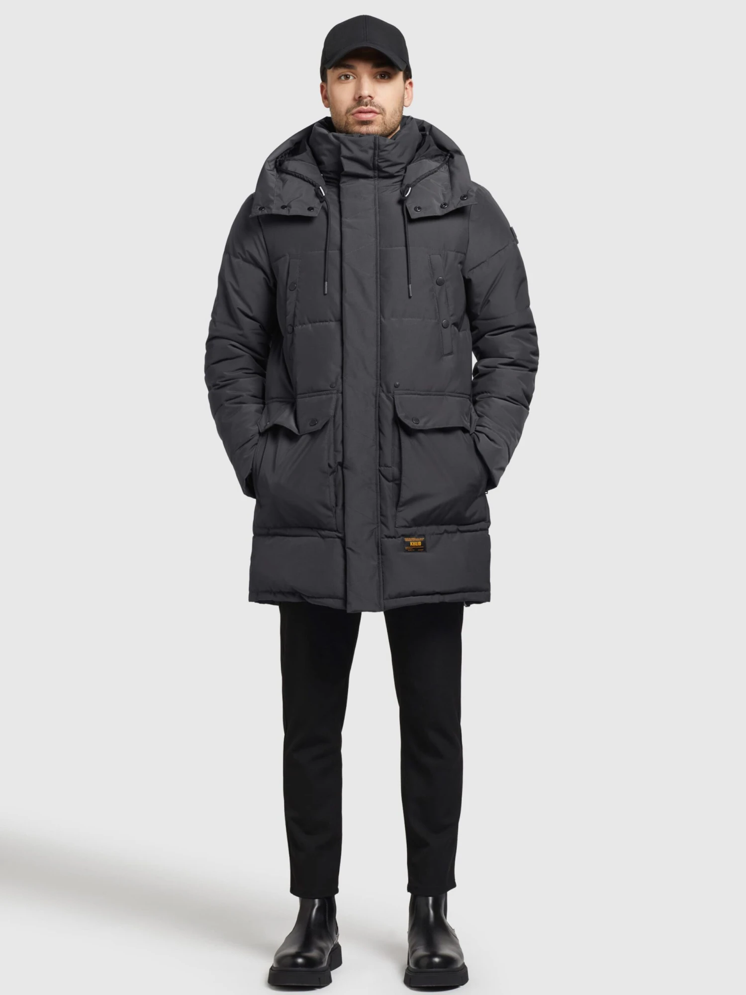 Khujo Winterjassen Winterjas Vivas Heren Donkergrijs 3 Khujo Winterjassen Winterjas Vivas Heren Donkergrijs - Afbeelding 3