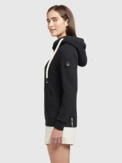 Khujo Hoodies Sweatshirt Rhabea Dames Zwart -Khujo Winkel f7849bd3a1b50ea728e0f98197432204