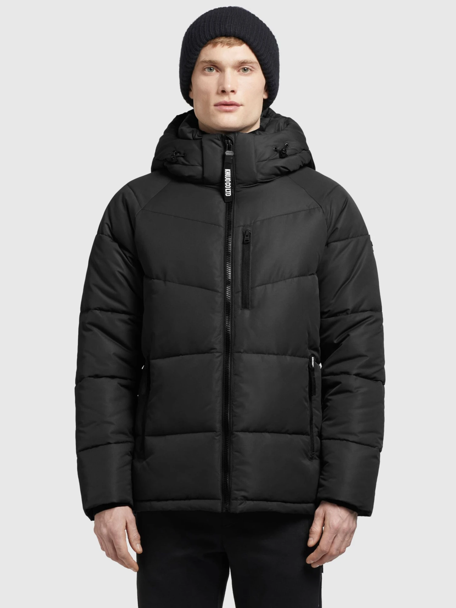 Khujo Winterjassen Winterjas Croon Heren Zwart 2 Khujo Winterjassen Winterjas Croon Heren Zwart - Afbeelding 2