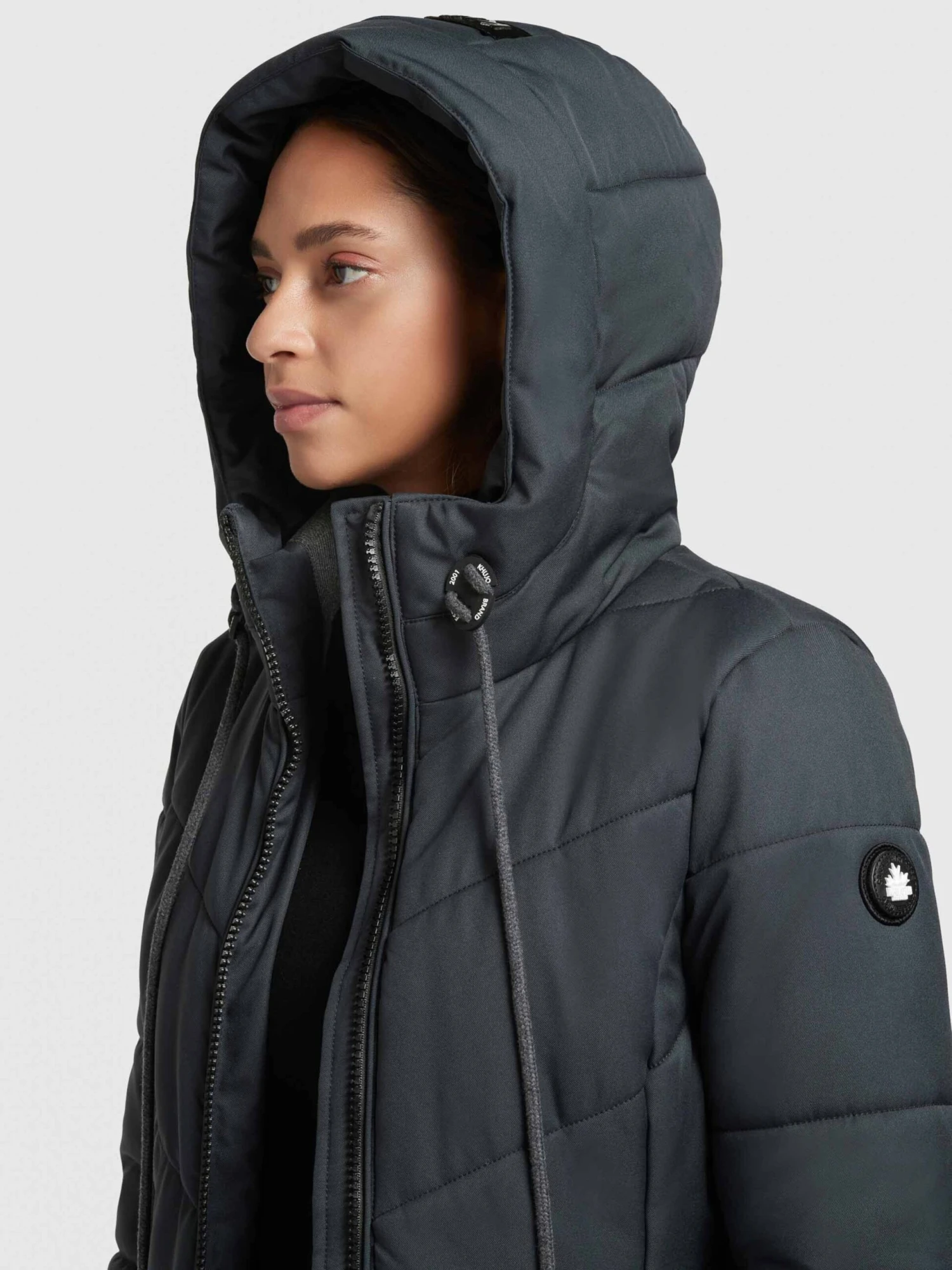 Khujo Wintermantels Wintermantel Aribay Dames Nachtblauw 7 Khujo Wintermantels Wintermantel Aribay Dames Nachtblauw - Afbeelding 7