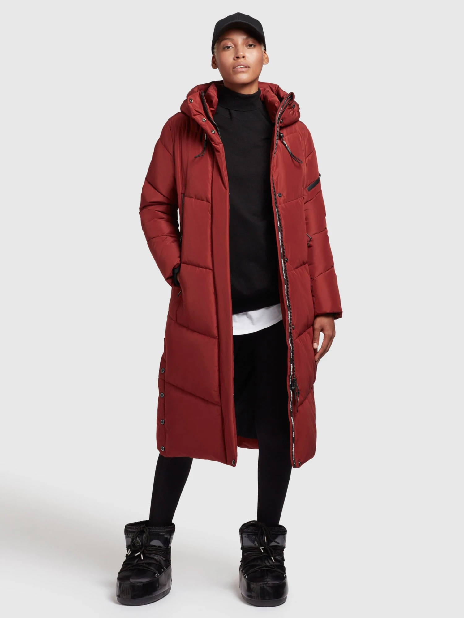 Khujo Tussenmantels Tussenmantel Dames Donkerrood 6 Khujo Tussenmantels Tussenmantel Dames Donkerrood - Afbeelding 6