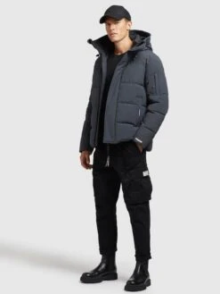 Khujo Winterjassen Winterjas Barat Heren Duifblauw -Khujo Winkel fcfe13408acca0653f089e84af0d902e