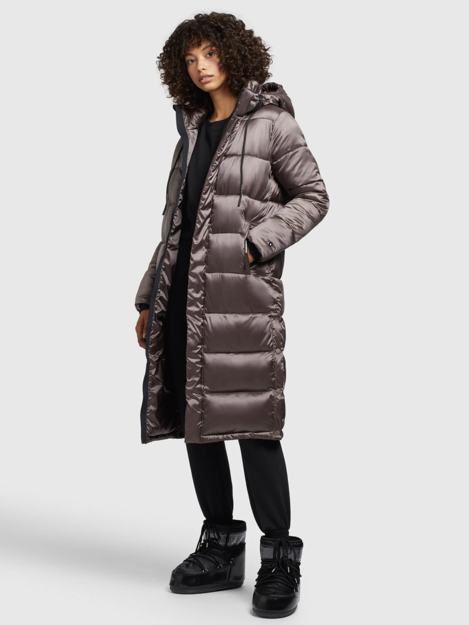 Khujo Wintermantels Wintermantel Julina Dames Taupe 3 Khujo Wintermantels Wintermantel Julina Dames Taupe - Afbeelding 3