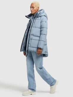 Khujo Tussenjassen Tussenjas Pheobe Dames Lichtblauw -Khujo Winkel fe12cc51355bcdb3ee6e97ff814722c2