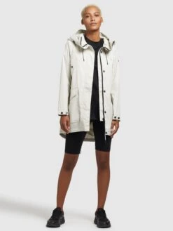 Khujo Tussenmantels Tussenmantel AIRA Dames Lichtgrijs -Khujo Winkel fe3e966c69927fe7742075c135af8217